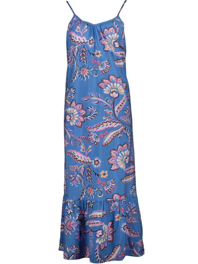 Blue Floral Woven Dress