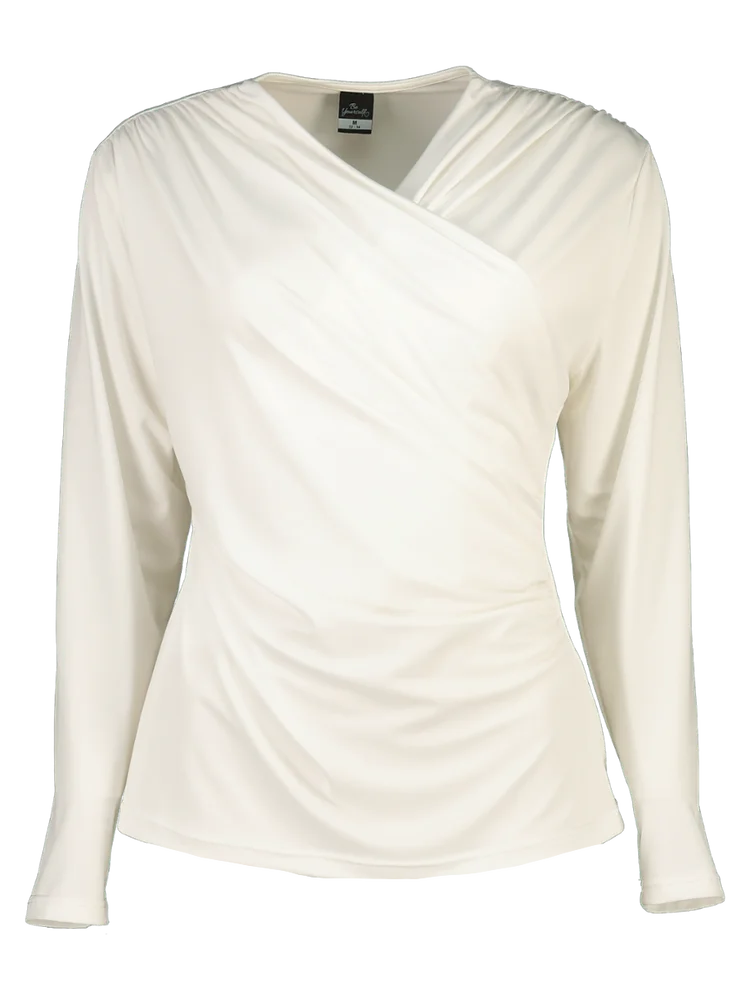 Draped V-Neck Smart Top