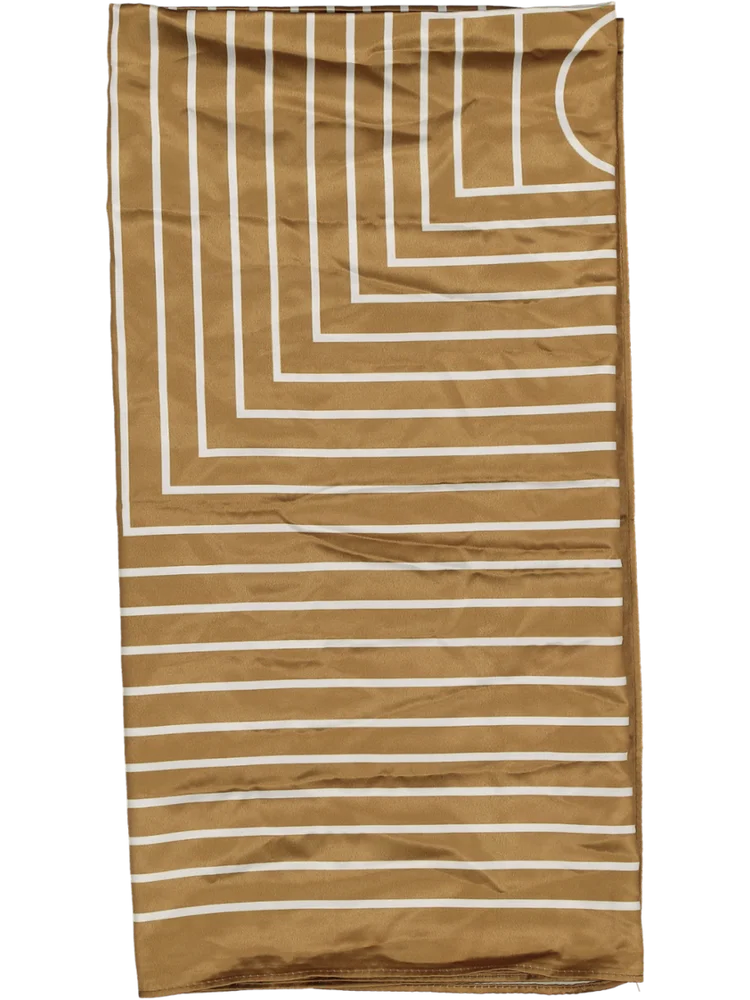 Check Square Satin Scarves (2)