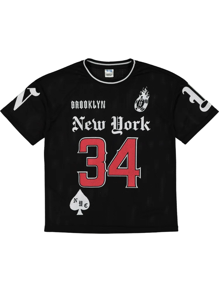 Black Printed Basketball T-Shirt