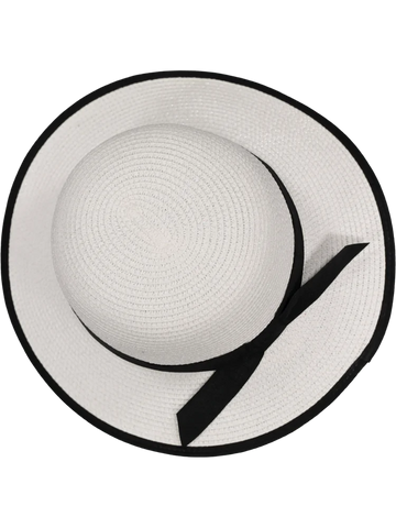 White Sun Brim Hat