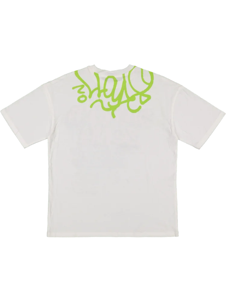 White Graffiti Style T-Shirt (1)