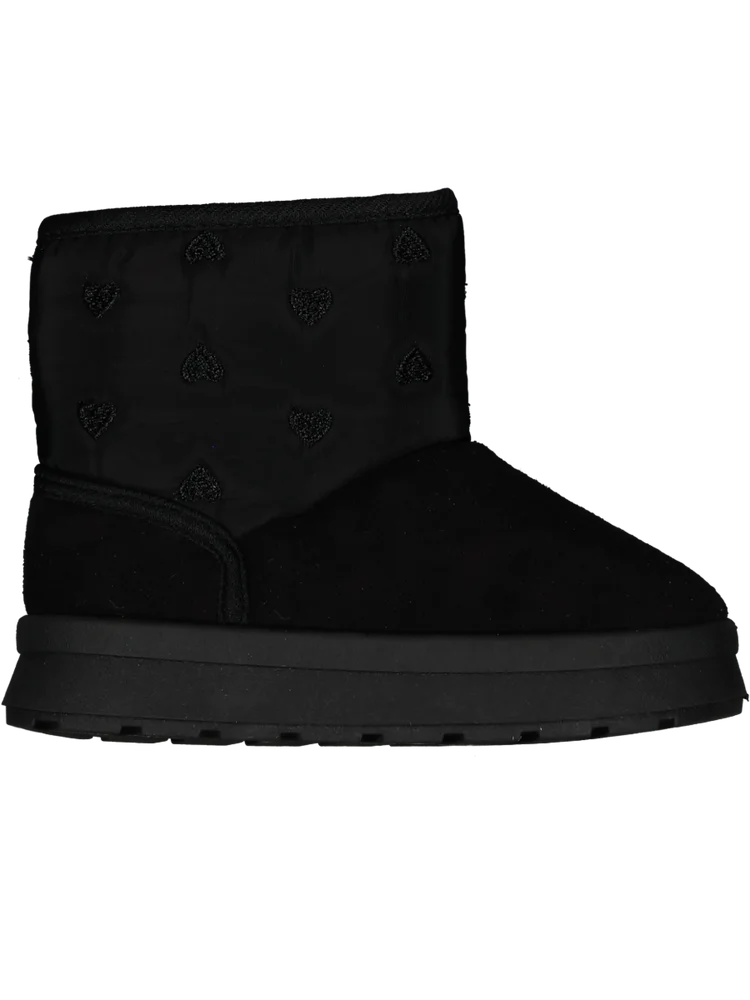 Black Zip-Up Snug Boot