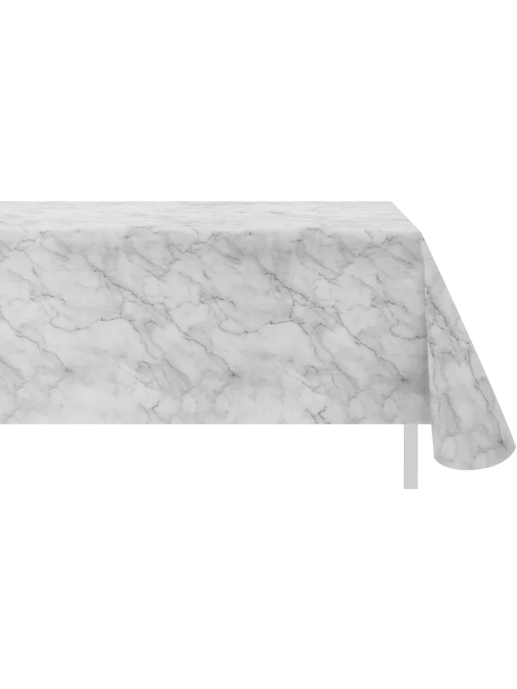 Marble Flannel Backed Tablecloth