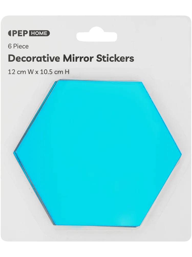 Hexagon Decorative Mirror Stickers