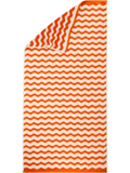 Orange Wavy Beach Towel