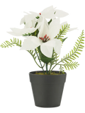 Poinsettia White and Red Artificial Flowers (1)