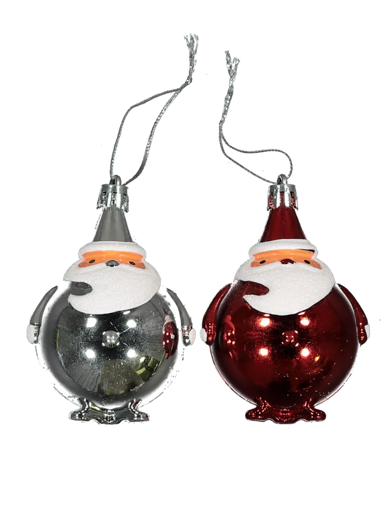 2 Piece Santa Decoration