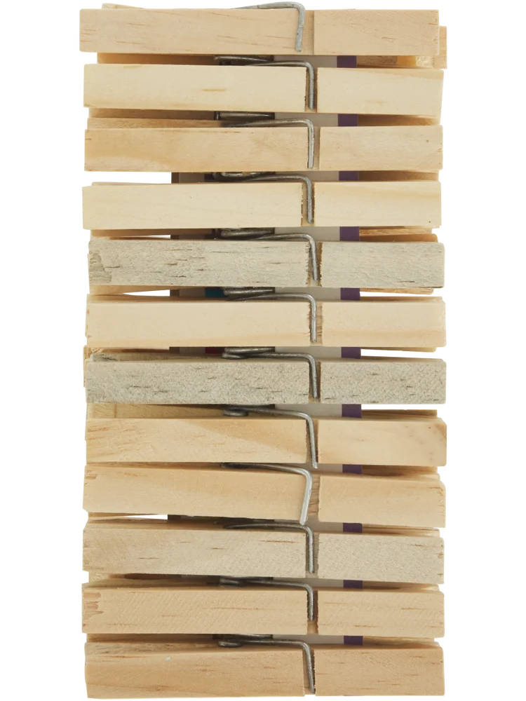 24 Pack Wooden Pegs
