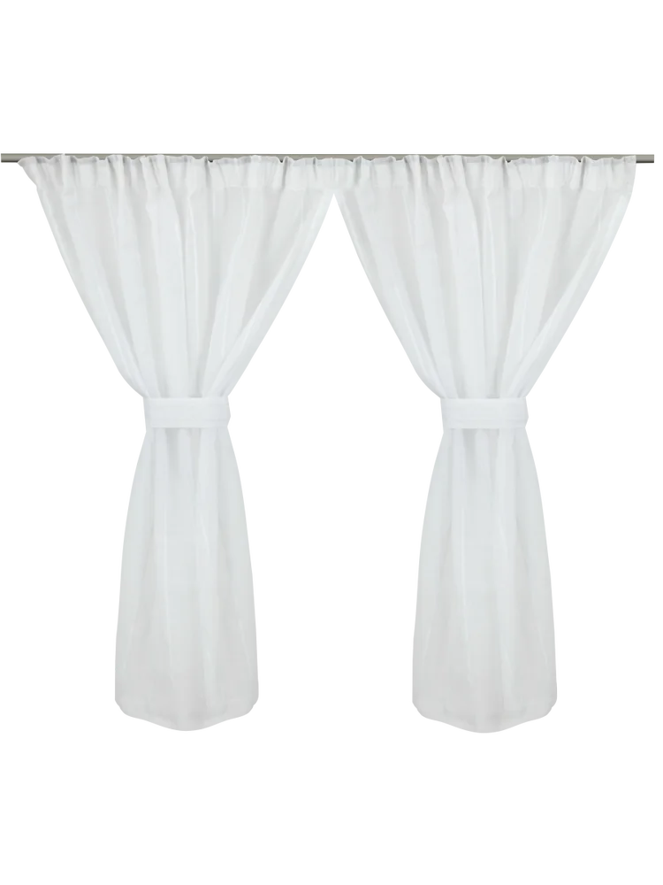 Chenille Café Unlined Curtain Set