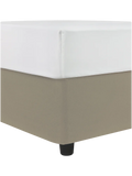 Single Bed Taupe Base Cover