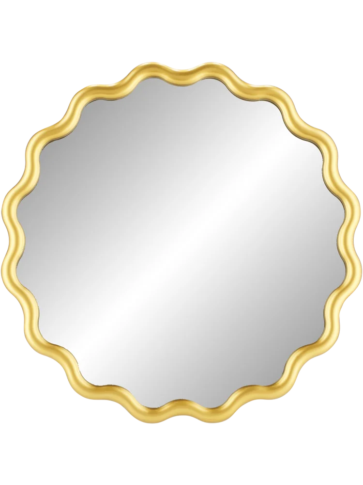 Gold Swirl Framed Mirror