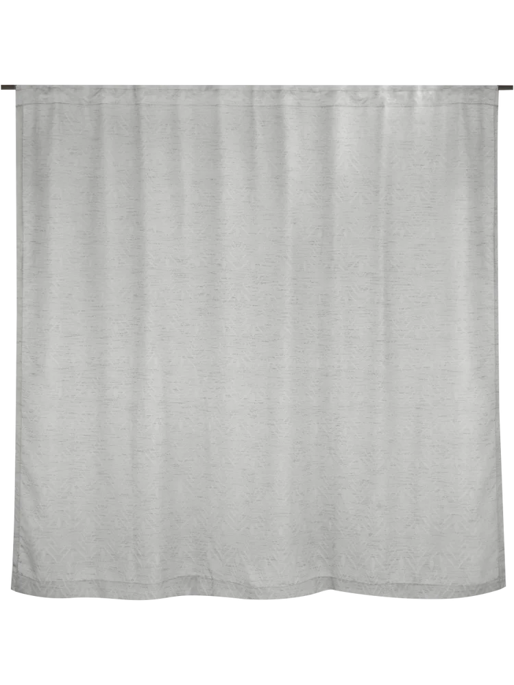 2 Pack Grey Unlined Curtain