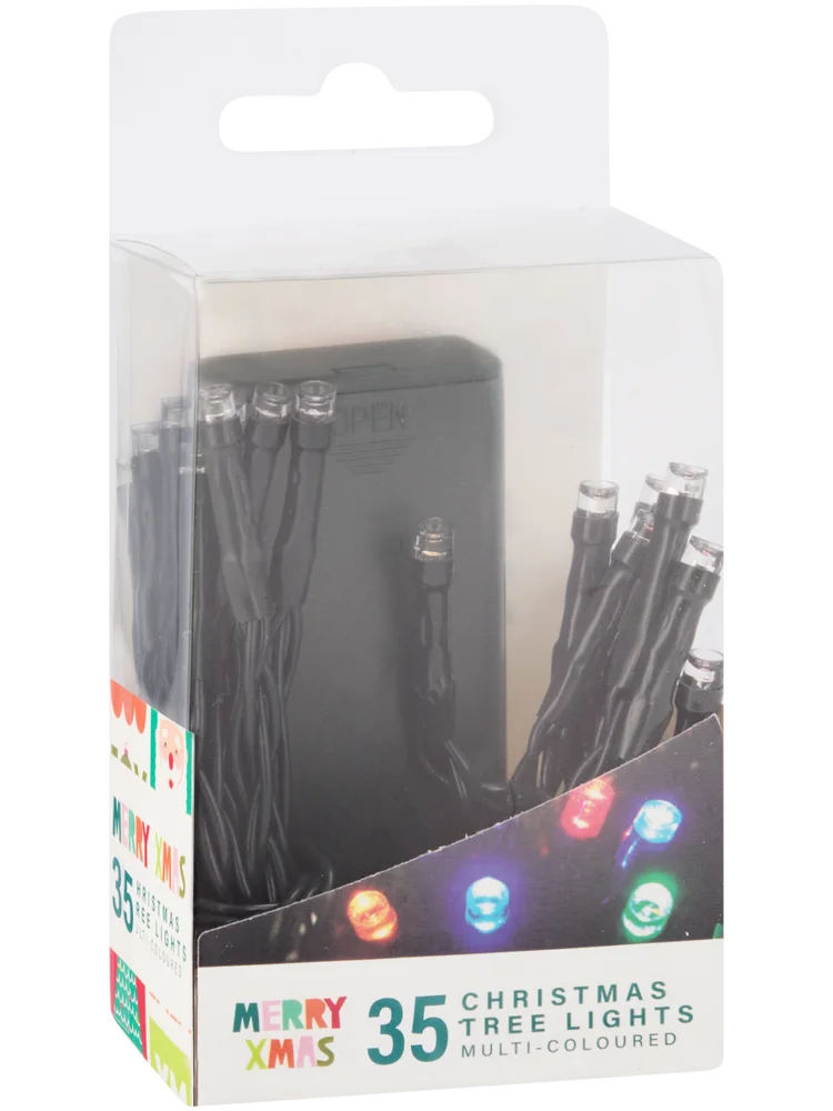 35 Bulb Christmas Tree Lights Multi-Coloured
