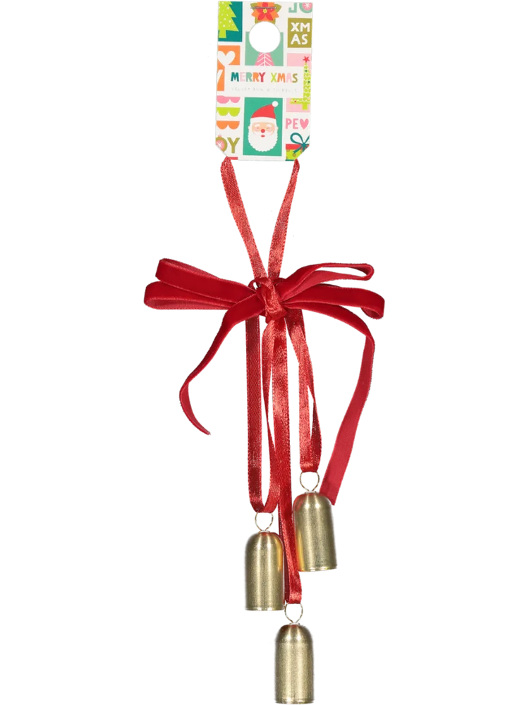Velvet Bow With Bells