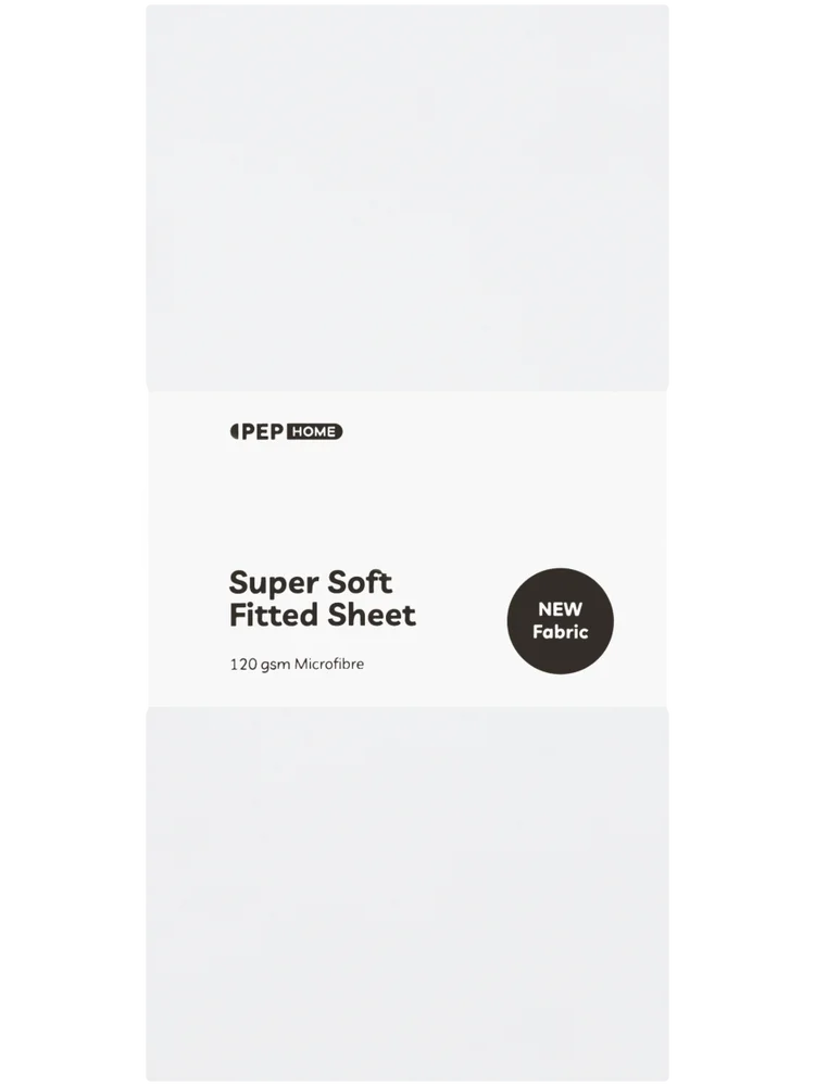 3 Quarter White Fitted Sheet