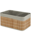 Bamboo Storage Basket Grey (1)