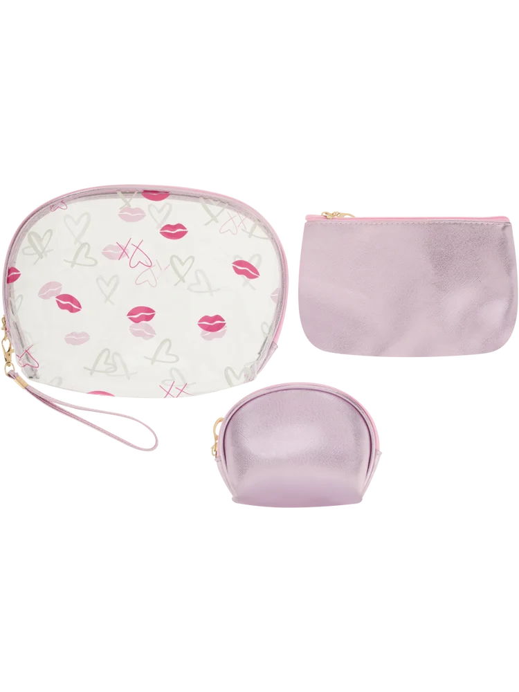 3 Piece Cosmetic Bag Set