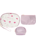 3 Piece Cosmetic Bag Set