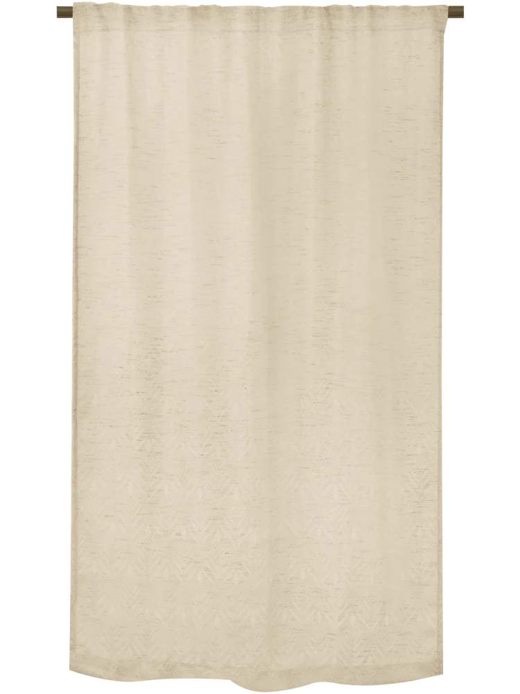 2 Pack Natural Unlined Curtain