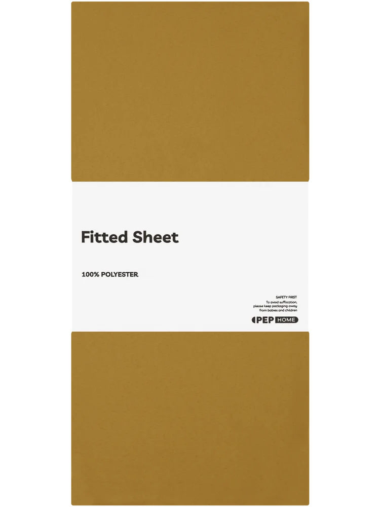 Queen Bed Yellow Fitted Sheet