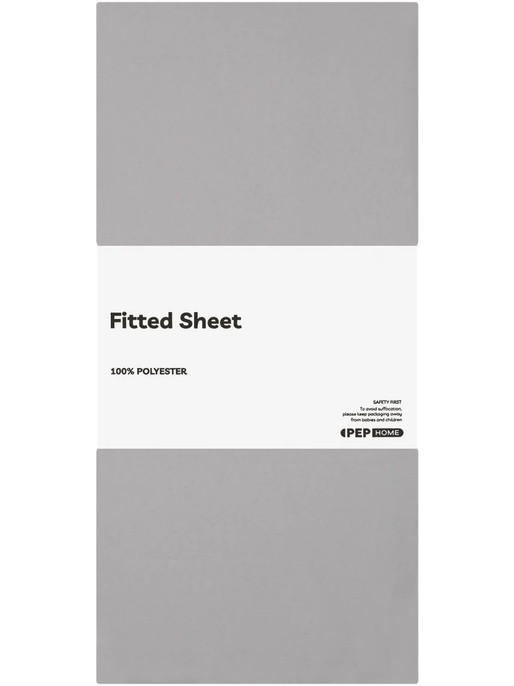 Silver Grey King Bed Fitted Sheet