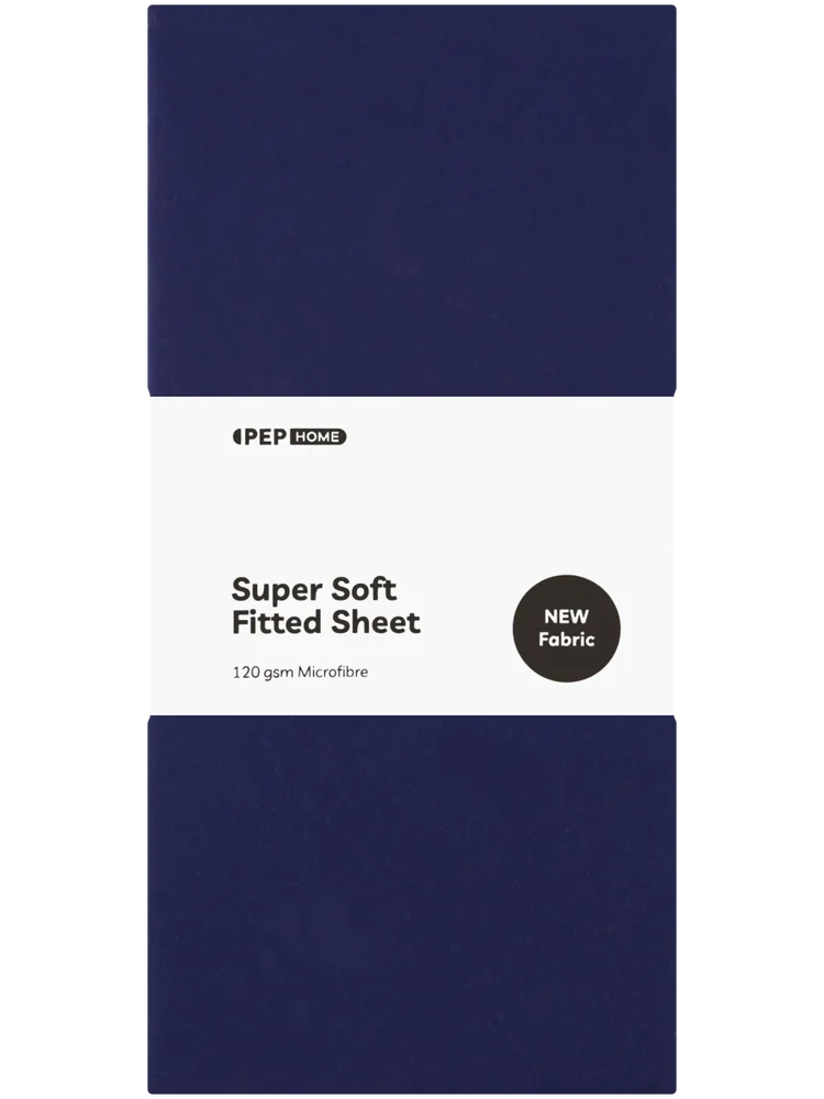 Navy Double Bed Fitted Sheet (1)