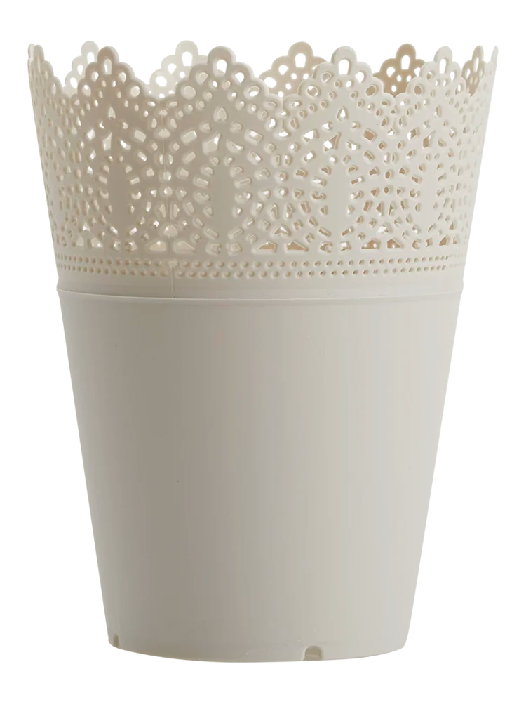 Vanilla Latte Round Planter 12x8x19cm