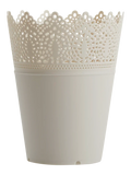 Vanilla Latte Round Planter 12x8x19cm