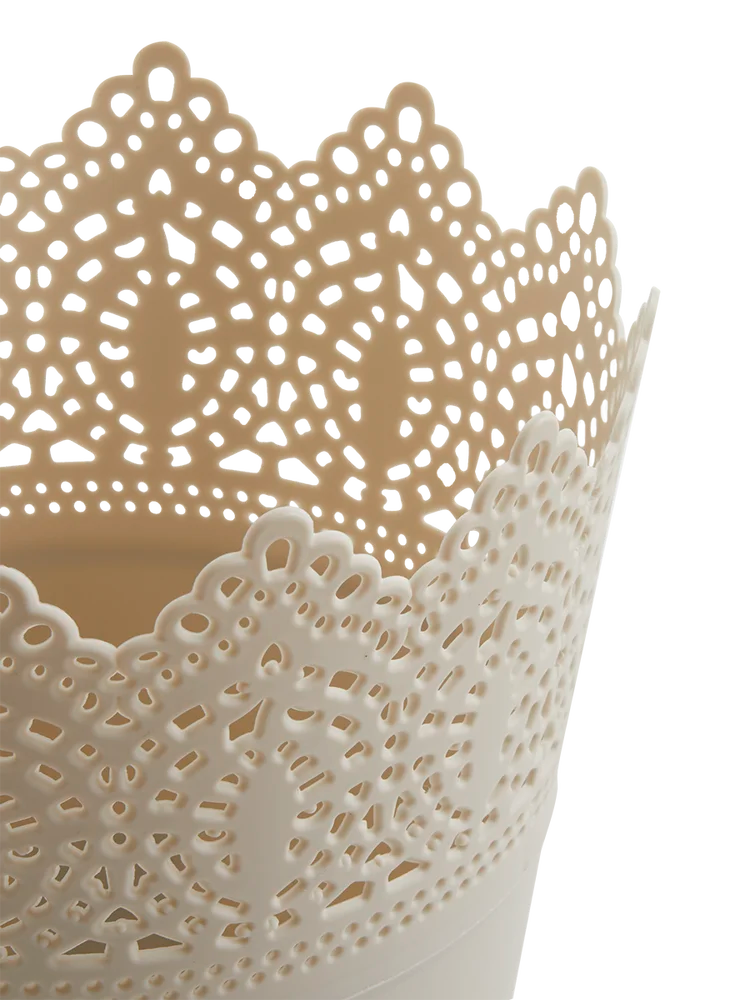 Vanilla Latte Round Planter 12x8x19cm