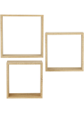 3 Piece Wall Cube Shelf Set