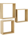 3 Piece Wall Cube Shelf Set (2)