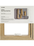 3 Piece Wall Cube Shelf Set (4)