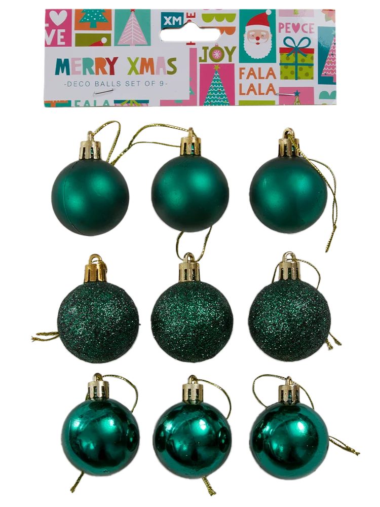 9 Pack Baubles