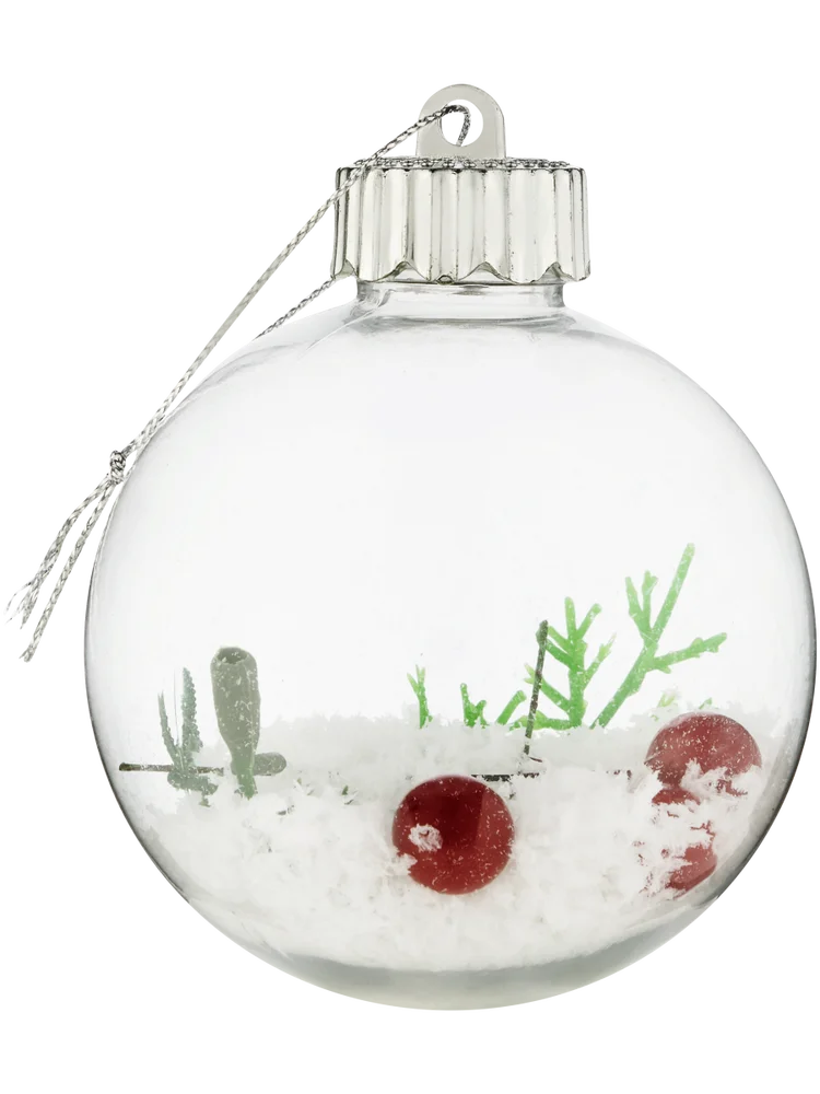 Transparent Bauble 100x75x75mm