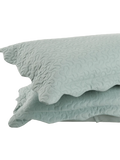 2 Pack Scallop Green Pillow Case (2)