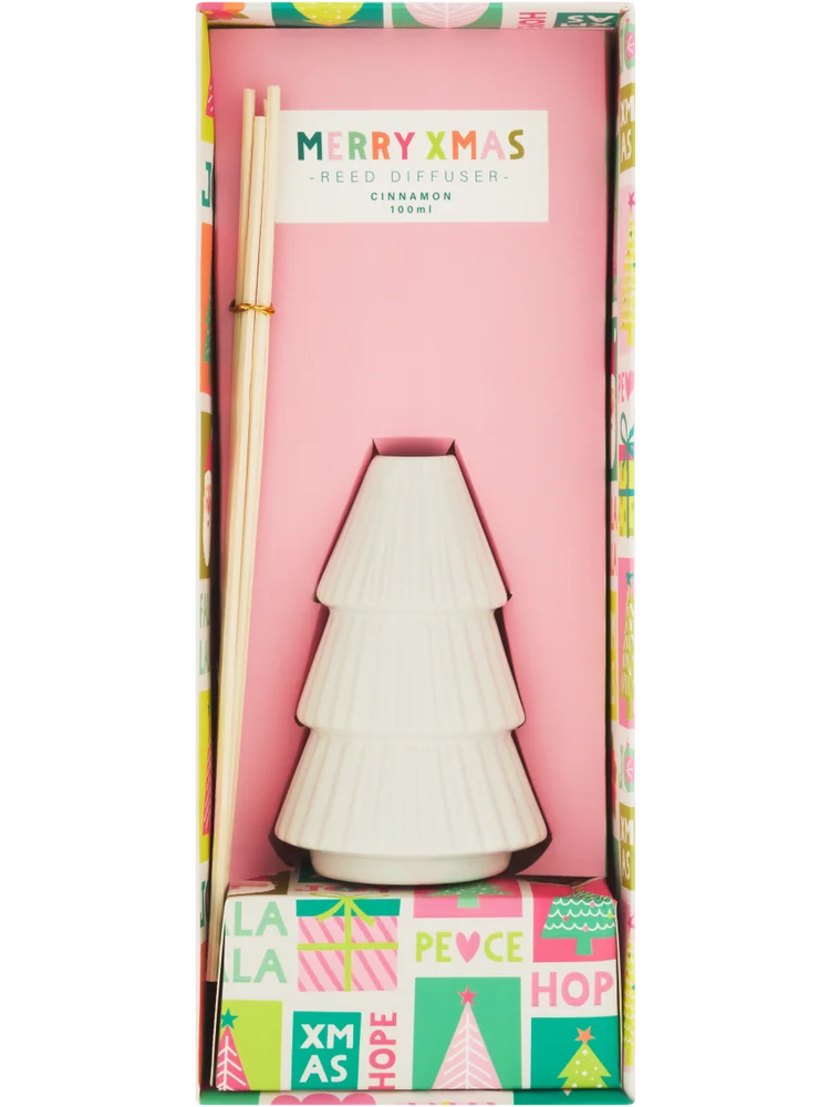 Ceramic Merry Christmas Reed Diffuser