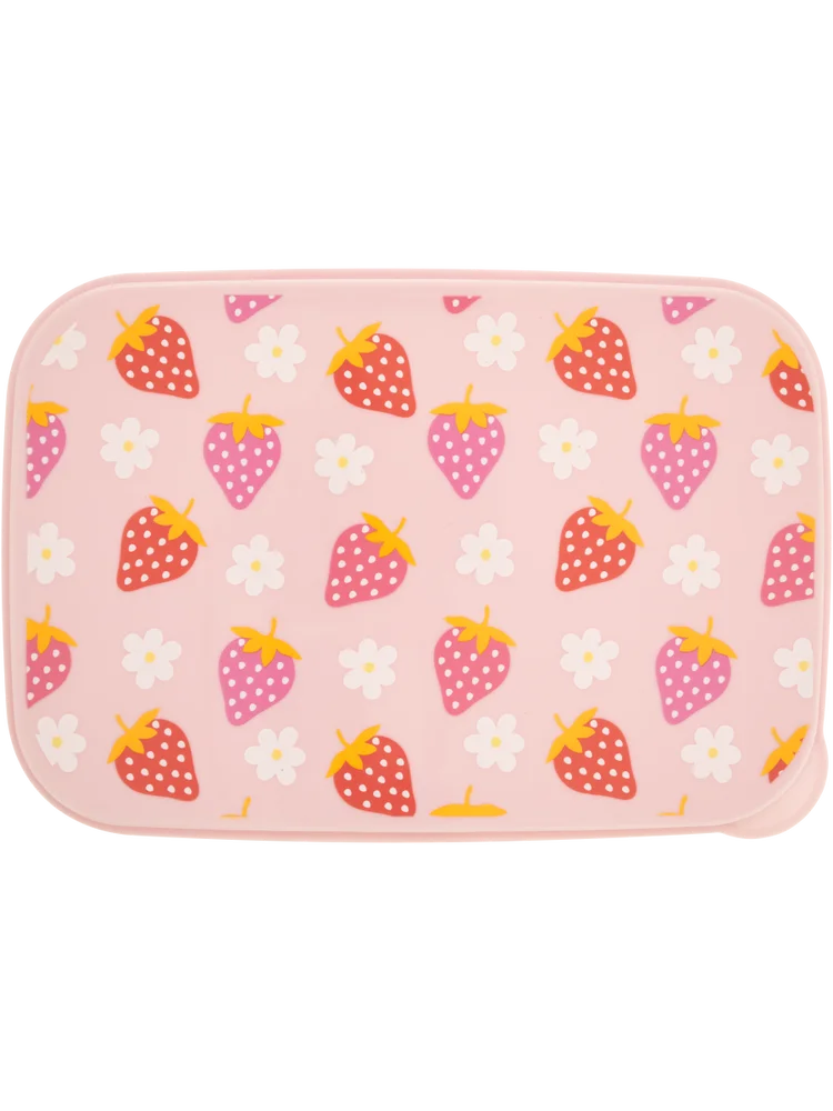 2 Divider Strawberry Lunch Box
