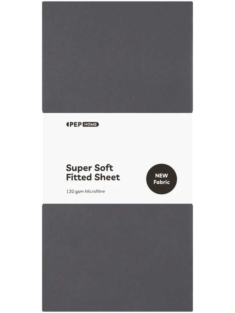 3 Quarter Charcoal Fitted Sheet