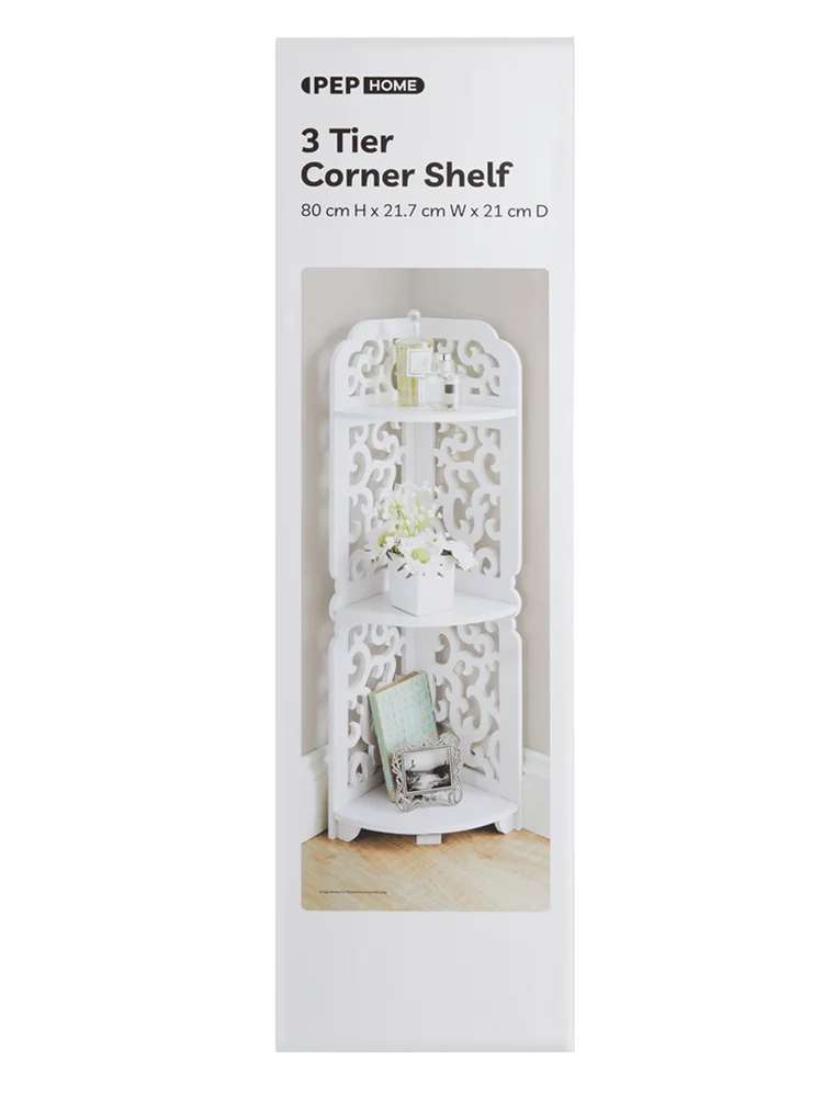 Foldable Filigree Corner Shelf