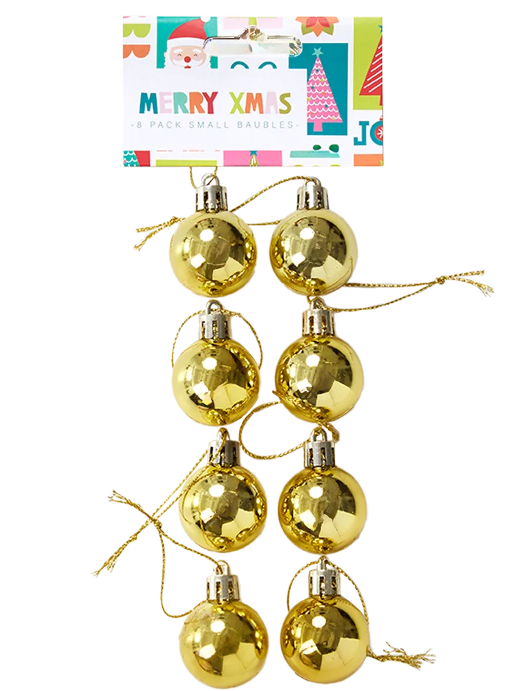 8 Pack Small Baubles (4)