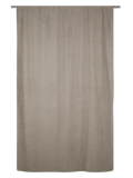 Taupe Unlined Taped Curtain