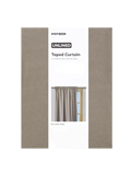 Taupe Unlined Taped Curtain (1)