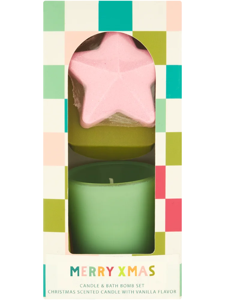 Christmas Candle & Bath Bomb Set (3)