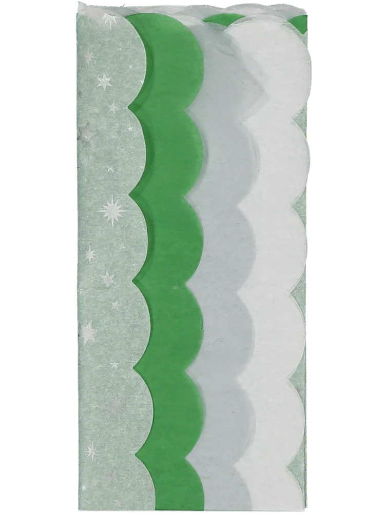 Scallop Christmas Tissue Paper