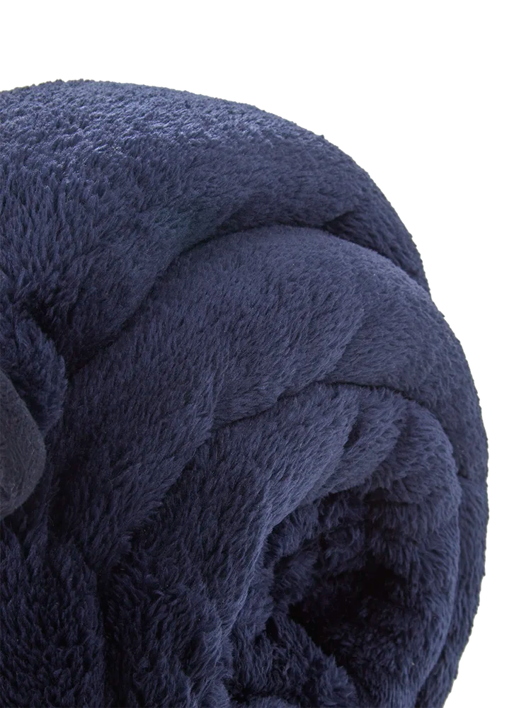 Navy Queen Flannel 220x200cm