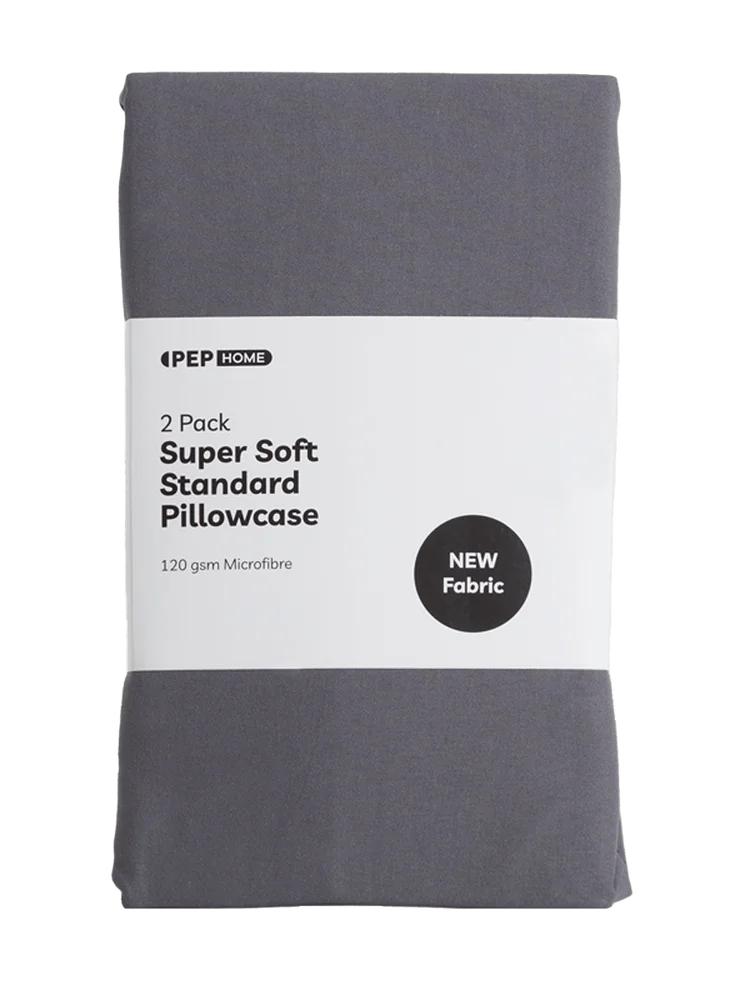 Standard Charcoal Pillow Case