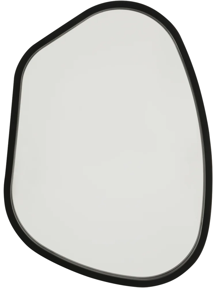 Black Organic Shape Mirror