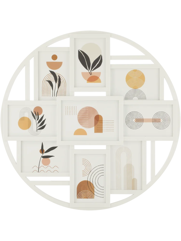 Round Multi Photo Frame