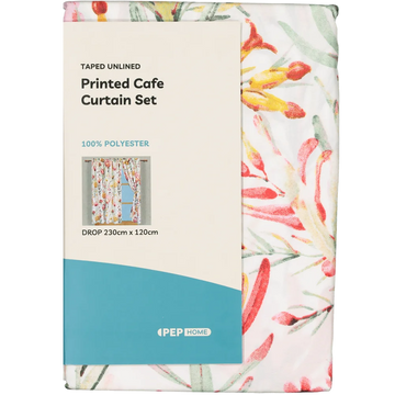 Protea Printed Unlined Curtain 230 x120cm